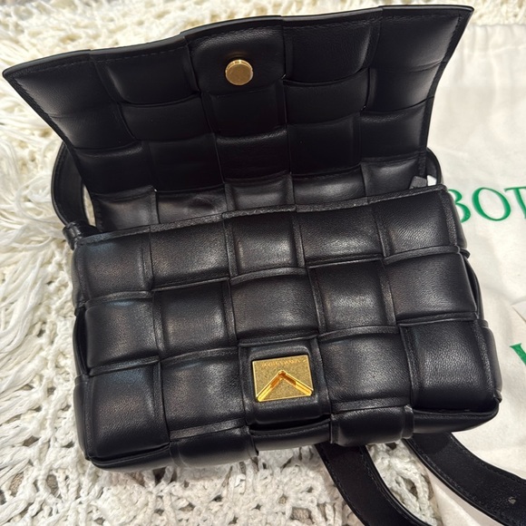NWT Bottega Veneta Black Quilted Crossbody Bag - Picture 5 of 10